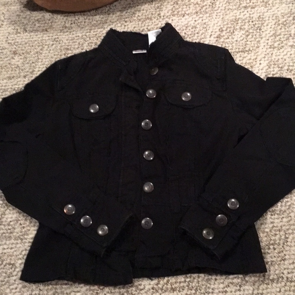 Black jean jacket